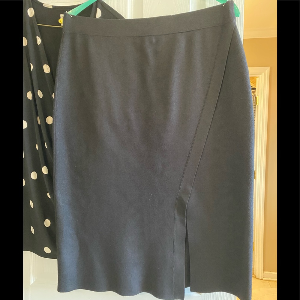 Anne Klein knit Black skirt XL